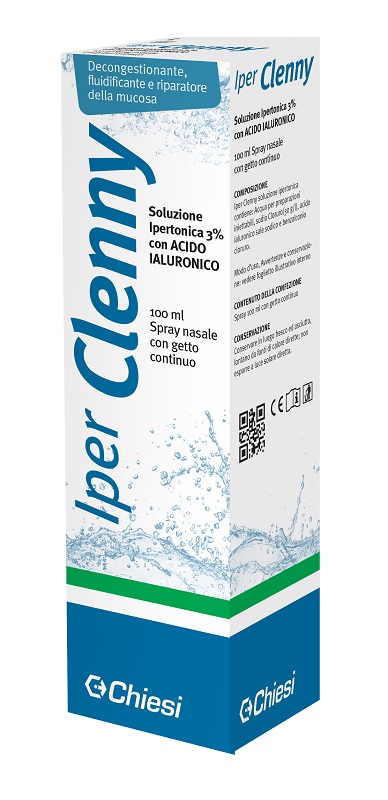 IPER CLENNY SPRAY NASALE EROGAZIONE CONTINUA SOLUZIONE IPERTONICA CON ACIDO IALURONICO 100 ML - farmacia187.it