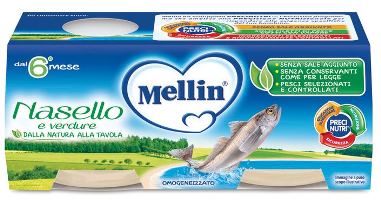 MELLIN OMOGENEIZZATO NASELLO 2 X 80 G - farmacia187.it