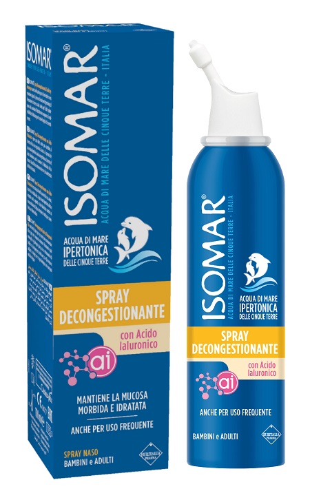 ISOMAR SPRAY DECONGESTIONANTE ACIDO IALURONICO 100 ML - farmacia187.it