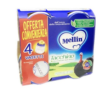 MELLIN OMOGENEIZZATO TACCHINO 4X80 G - farmacia187.it