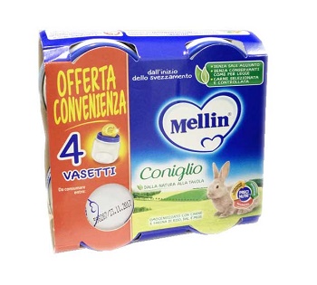 MELLIN OMOGENEIZZATO CONIGLIO 4X80 G - farmacia187.it