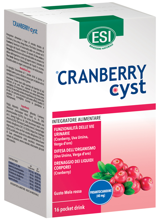 ESI CRANBERRY CYST POCKET DRINK 16 BUSTINE - farmacia187.it