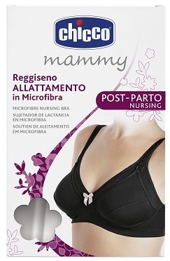 CHICCO MAMMY REGGISENO MICROFIBRA ALLATTAMENTO NERO 5C - farmacia187.it