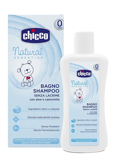 CHICCO BAGNO SHAMPOO NATURAL SENSATION 500 ML - farmacia187.it