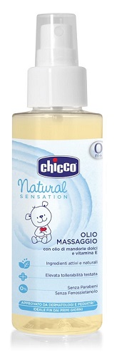 CHICCO OLIO MASSAGGIO NATURAL SENSATION 100 ML - farmacia187.it