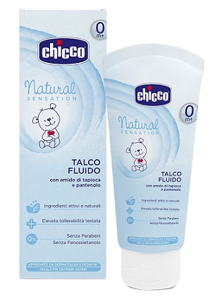 CHICCO TALCO FLUIDO NATURAL SENSATION 100 ML - farmacia187.it