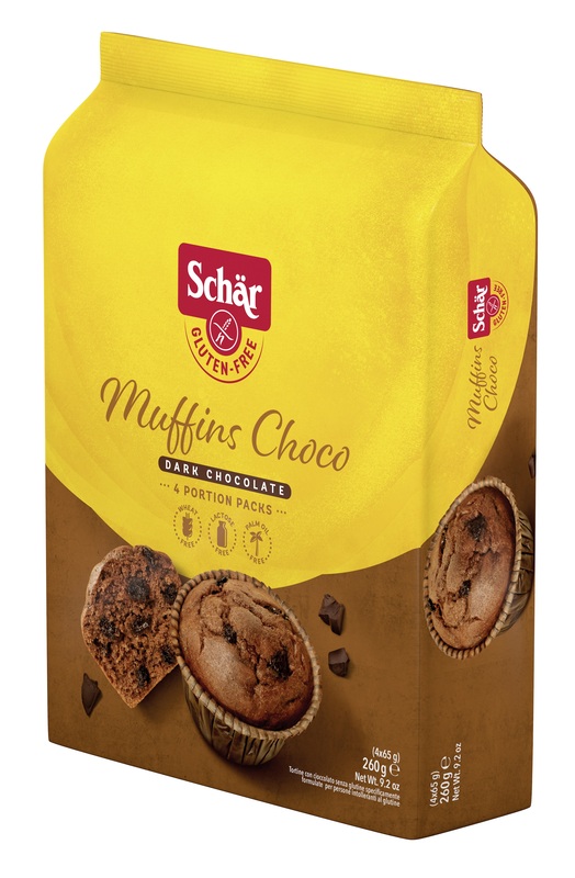 SCHAR MUFFINS CHOCO TORTINE CON CIOCCOLATO FONDENTE 4 PORZIOI DA 65 G - farmacia187.it