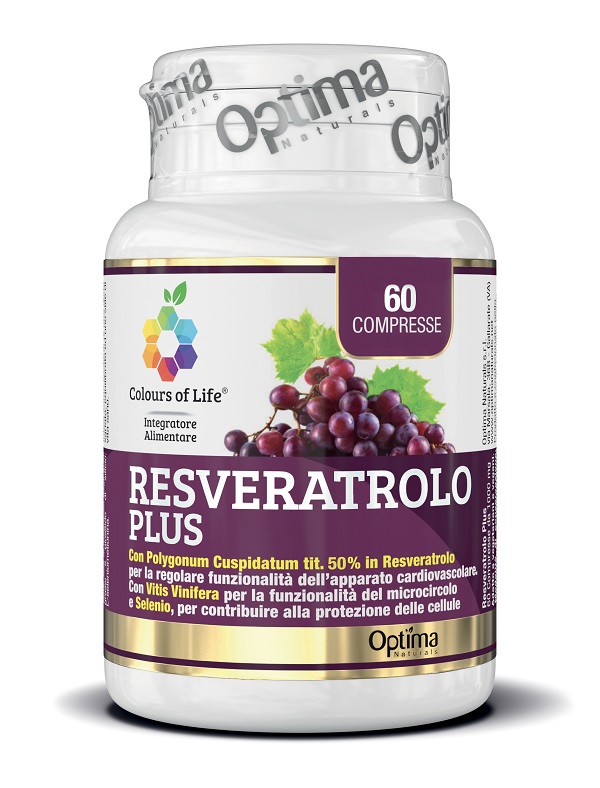 COLOURS OF LIFE RESVERATROLO PLUS 60 COMPRESSE 1000 MG - farmacia187.it