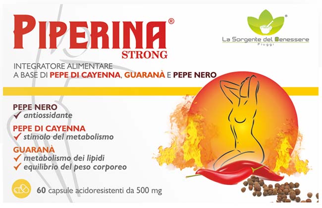 PIPERINA STRONG 60 CAPSULE - farmacia187.it