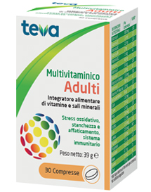 MULTIVITAMINICO ADULTI TEVA 30 COMPRESSE 30 G - farmacia187.it