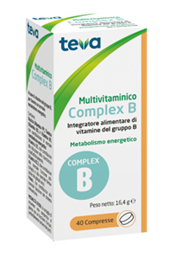 MULTIVITAMINICO COMPLEX B TEVA 40 COMPRESSE 16,4 G - farmacia187.it