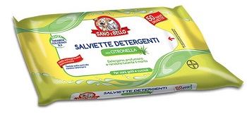 SANO E BELLO SALVIETTE DETERGENTI CITRONELLA 50 PEZZI - farmacia187.it