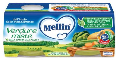 MELLIN OMOGENEIZZATO VERDURE MISTE 2 X 80 G - farmacia187.it