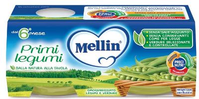 MELLIN OMOGENEIZZATO PRIMI LEGUMI 2 X 80 G - farmacia187.it