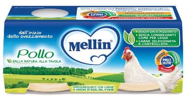 MELLIN OMOGENEIZZATO POLLO 2 X 80 G - farmacia187.it