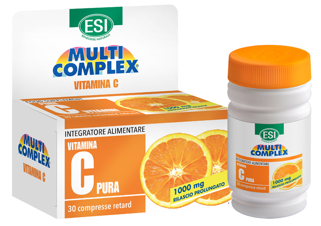 ESI MULTICOMPLEX VITAMINA C PURA 1000 MG RETARD 30 COMPRESSE - farmacia187.it
