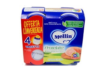 MELLIN OMOGENEIZZATO PROSCIUTTO 4 X 80G - farmacia187.it