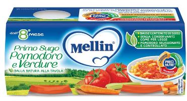MELLIN PRIMO SUGO POMODORO E VERDURE 2 VASETTI DA 80 G - farmacia187.it