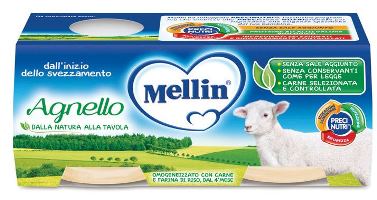 MELLIN OMOGENEIZZATO AGNELLO 2 PEZZI X 80 G - farmacia187.it