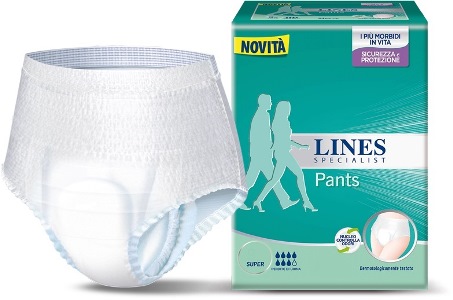 LINES SPECIALIST PANTS SUPER L A MUTANDINA 12 PEZZI FARMA - farmacia187.it