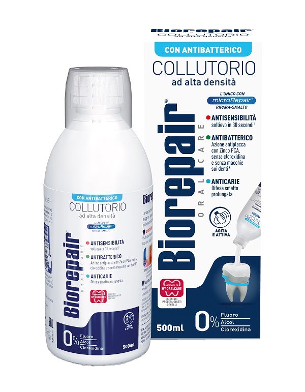 BIOREPAIR ORAL CARE COLLUTORIO ALTA INTENSITA' 3IN1 ANTISENSIBILITA', ANTIBATTERICO, ANTICARIE 500 ML - farmacia187.it