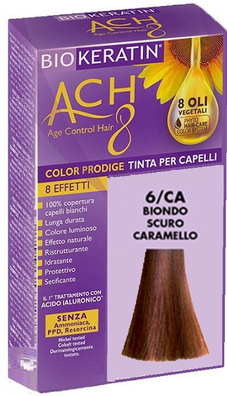 BIOKERATIN ACH8 COLOR PRODIGE 6/CA BIONDO SCURO CARAMELLO - farmacia187.it