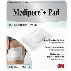 MEDICAZIONE MEDIPORE+PAD 10X20CM 5PEZZI - farmacia187.it