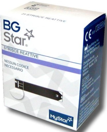 STRISCE REATTIVE MISURAZIONE GLICEMIA BGSTAR MYSTAR 50 PEZZI - farmacia187.it