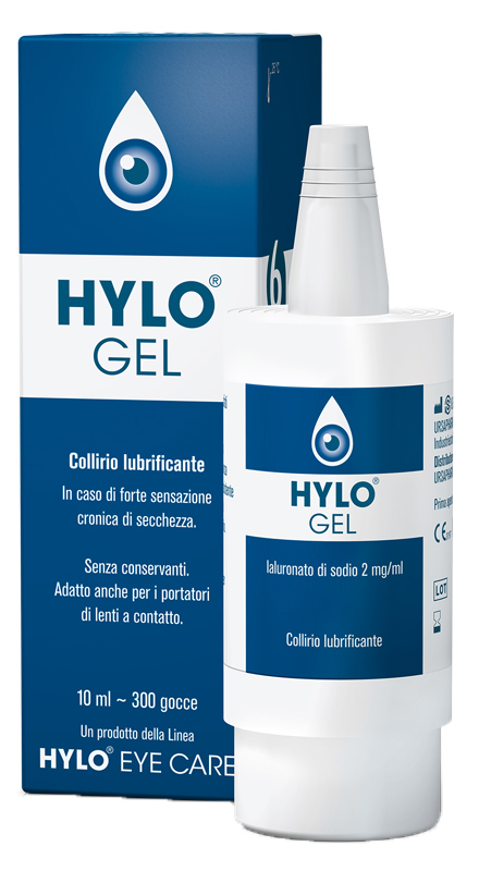 HYLO-GEL COLLIRIO LUBRIFICANTE ACIDO IALURONICO 0,2% 10 ML - farmacia187.it