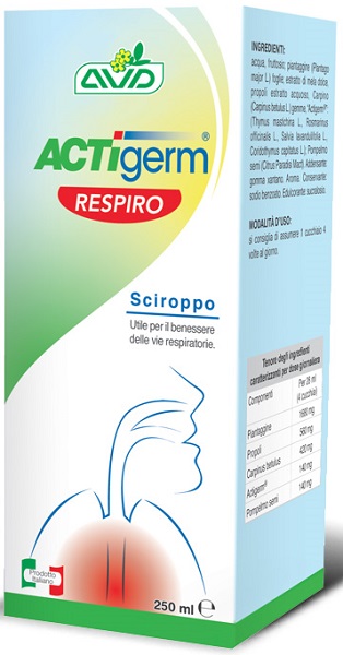 ACTIGERM RESPIRO SCIROPPO 250 ML - farmacia187.it