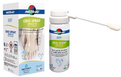 CRIO SPRAY VERRUCHE MASTER-AID FOOTCARE 50 ML E1 - farmacia187.it