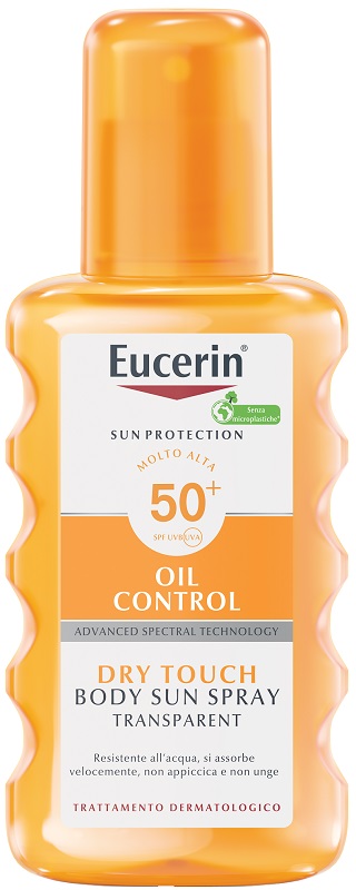 EUCERIN SUN SPRAY TRANSPARENT SPF50 200 ML - farmacia187.it