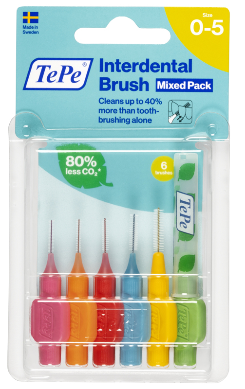 TEPE SCOVOLINI MISTI ROSA/VERDE 6 PEZZI - farmacia187.it