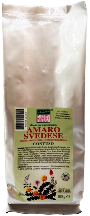 RAIHUEN ERBE SVEDESI CONTUSO PREPARATO PER AMARO SVEDESE 100 G - farmacia187.it