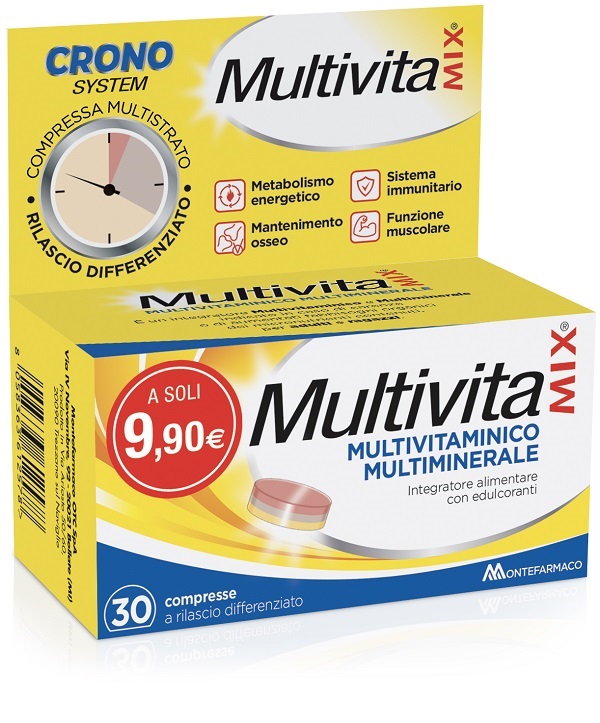 MULTIVITAMIX CRONO 30 COMPRESSE - farmacia187.it