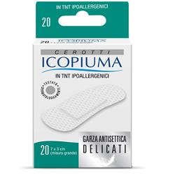 ICOPIUMA CEROTTO IN TESSUTO NON TESSUTO GRANDE 20 PEZZI - farmacia187.it