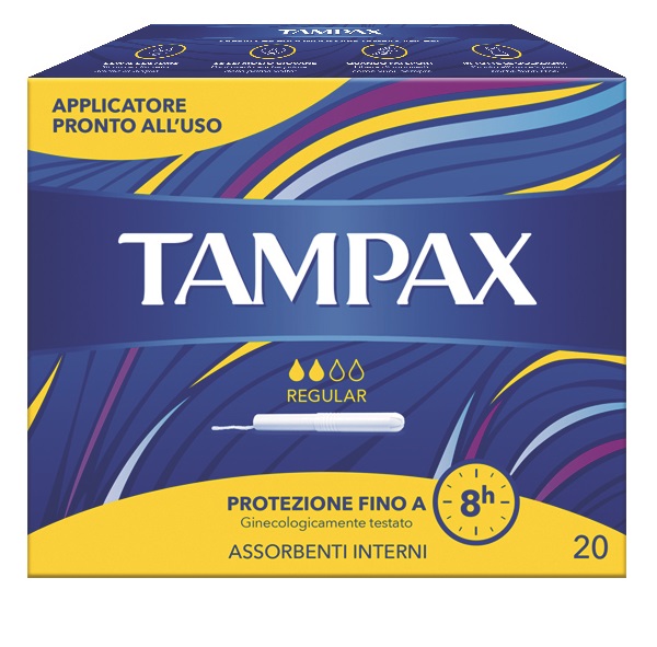 TAMPAX BLUE BOX REGULAR 20 PEZZI - farmacia187.it