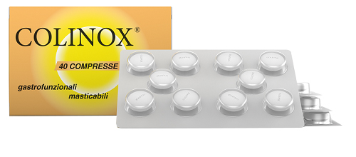 COLINOX 40 COMPRESSE MASTICABILI GASTROFUNZIONALI 56 G - farmacia187.it