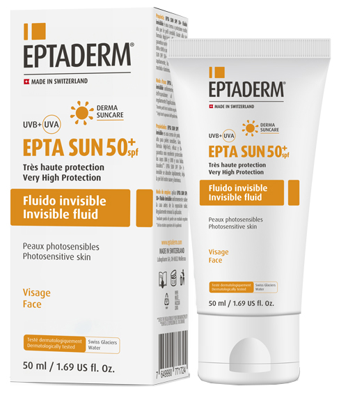 EPTA SUN SPF50+ FLUIDO INVISIBILE 50 ML - farmacia187.it