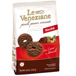 LE VENEZIANE BISCOTTI CACAO/NOCCIOLA 250 G - farmacia187.it