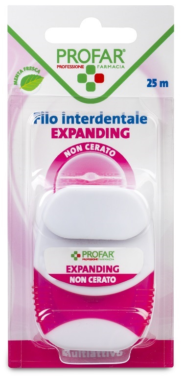 FILO INTERDENTALE EXPANDING 25 M PROFAR - farmacia187.it