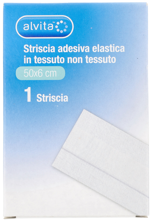 STRISCIA AUTOADESIVA ELASTICA ALVITA TNT 50X6CM - farmacia187.it