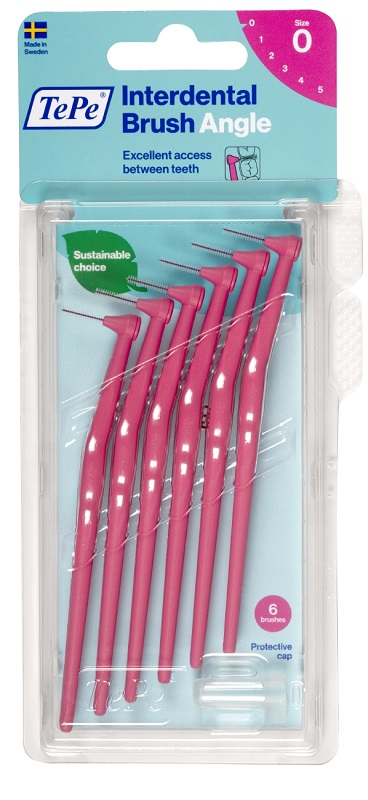TEPE ANGLE SCOVOLINO ROSA 0,4MM 6 PEZZI - farmacia187.it