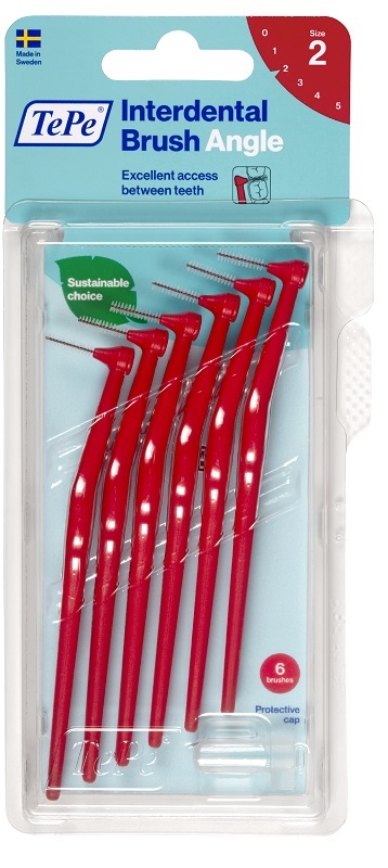 TEPE ANGLE SCOVOLINO ROSSO 0,5MM 6 PEZZI - farmacia187.it