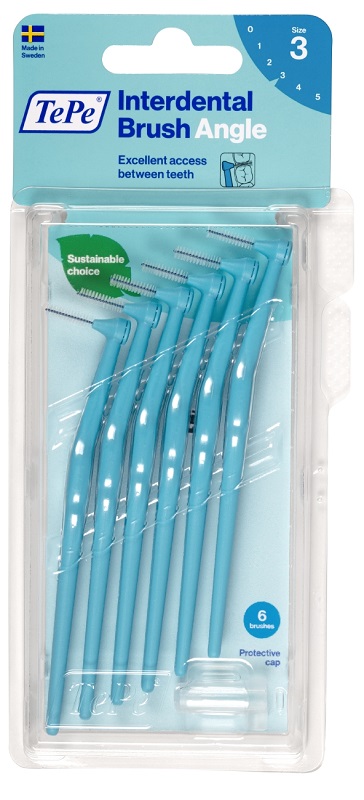 TEPE ANGLE SCOVOLINO BLU 0,6MM 6 PEZZI - farmacia187.it