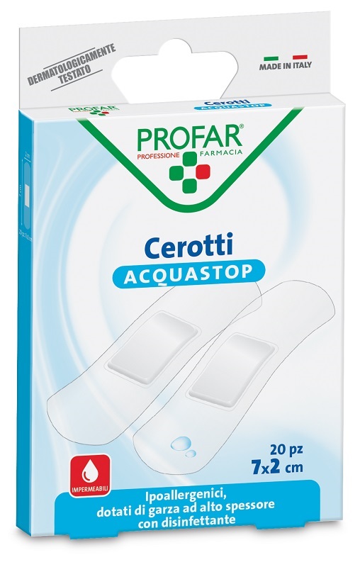 CEROTTO ACQUASTOP MEDI 7X2 CM PROFAR 20 PEZZI - farmacia187.it