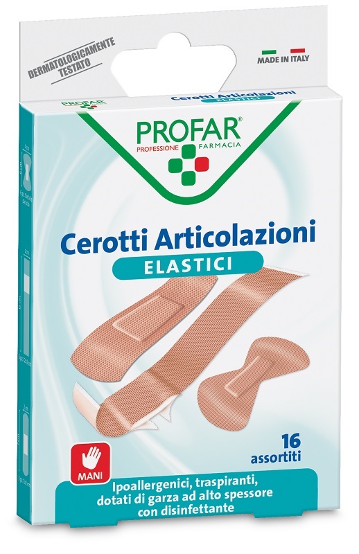CEROTTO ARTICOLAZIONI ELASTICO PROFAR 16 PEZZI - farmacia187.it