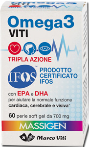 OMEGA3 VITI TRIPLA AZIONE 60 PERLE - farmacia187.it
