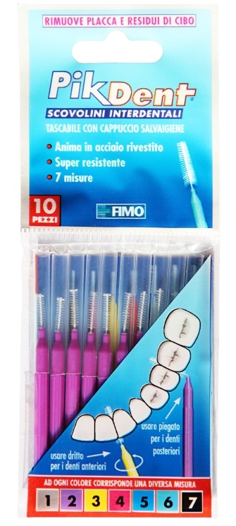 PIKDENT STUZZICOLINO 2 VIOLA 10 PEZZI - farmacia187.it