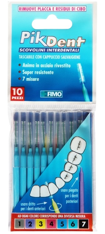 PIKDENT STUZZICOLINO 5 AZZURRO 10 PEZZI - farmacia187.it